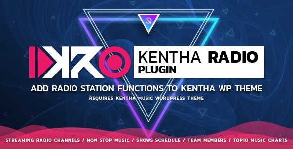 KenthaRadio v2.2.0 Addon for Kentha Music WordPress Theme To Add Radio Station and Schedule Functionality