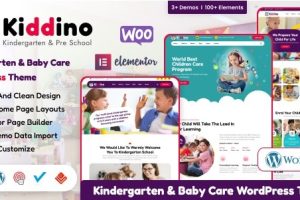 Kiddino (v1.2.3) Kids & Kindergarten WordPress Theme
