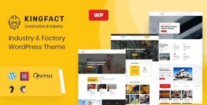 Kingfact v1.1.1 Industry & Factory WordPress Theme + RTL