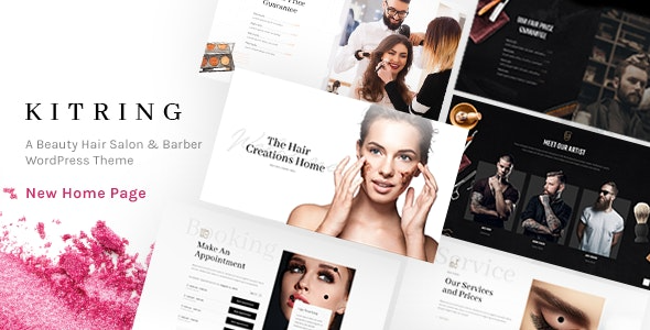 Kitring v2.8 A Beauty & Hair Salon WordPress Theme