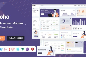 Koho (16 December 2023) – Bootstrap 5, React, Angular, Vue, Asp.Net & Laravel 10 Dashboard Template