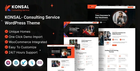 (v1.0.0) Konsal Corporate Business & Consulting WordPress Theme