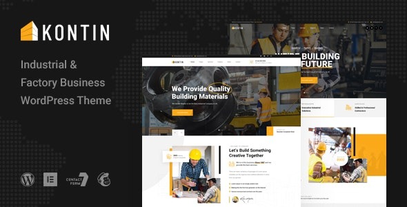 Kontin v1.0.1 Industrial & Factory WordPress Theme