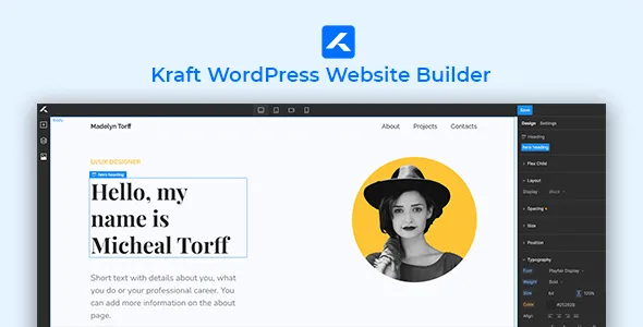 Kraft WordPress Website Builder v1.0.7