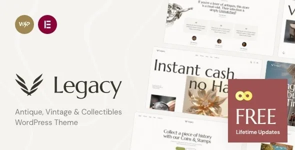 Legacy (v1.2.0) Antique, Vintage & Collectibles WordPress Theme