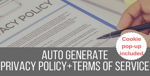 Legalize (v1.9.0) Privacy Policy / Terms of Service Generator and EU Cookie Law Popup Plugin for WordPress