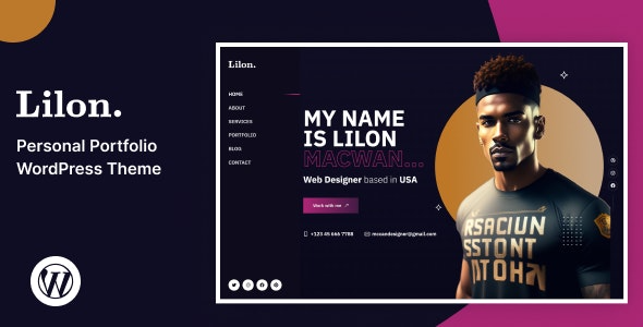 Lilon v2.0 Personal Portfolio WordPress Theme