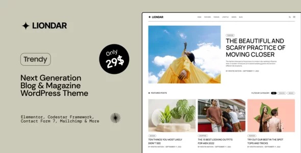 Liondar v1.1.2 Modern Magazine Theme