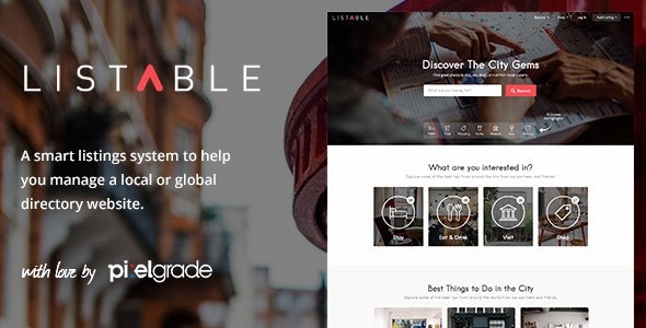 Listable (v1.15.6) A Friendly Directory WordPress Theme [Activated]