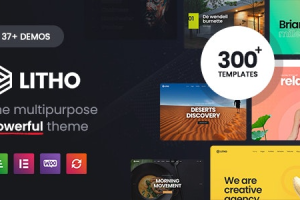 Litho (v2.9) Multipurpose Elementor WordPress Theme [Activated]
