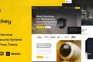 Lockey - CCTV 和安全系统 WordPress 主题 1.0.6