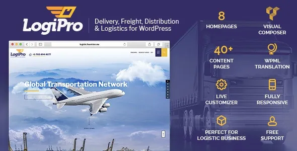 Fixed* LogiPro (v4.2) Delivery, Freight, Distribution & Logistics for WordPress