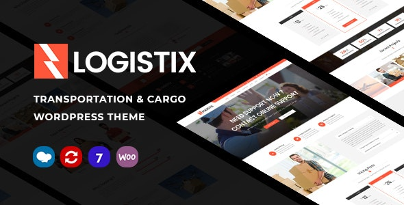 Logistix v1.27 Premium Responsive Transportation WordPress Theme