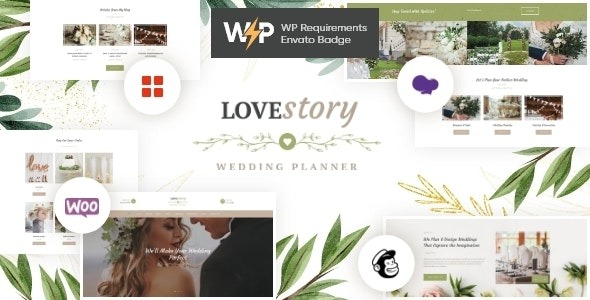 Love Story v1.3.7 A Beautiful Wedding and Event Planner WordPress Theme