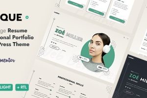 Luique (v1.3.0) Personal Portfolio WordPress Theme (Activated)