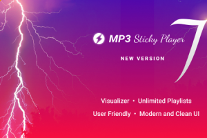 MP3 Sticky Player Wordpress 和 WooCommerce 插件 8.0