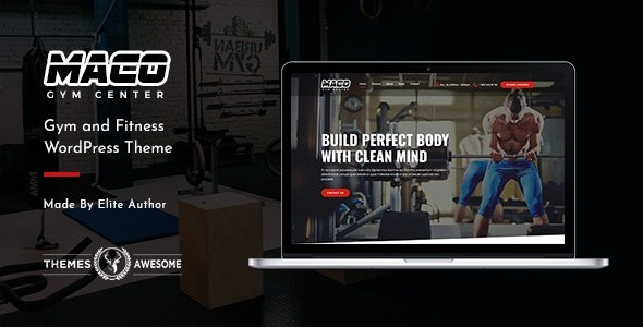 Maco v1.8 Gym and Fitness WordPress Theme