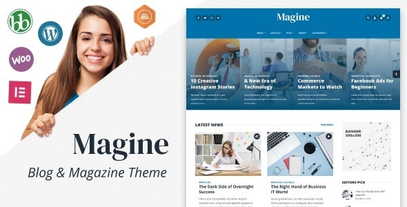 Magine v1.4.1 – Business Blog WordPress Theme