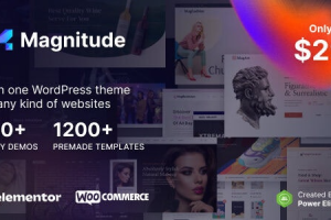 Magnitude (v1.0.2) Multi-Purpose Elementor Website & eCommerce Builder WordPress Theme