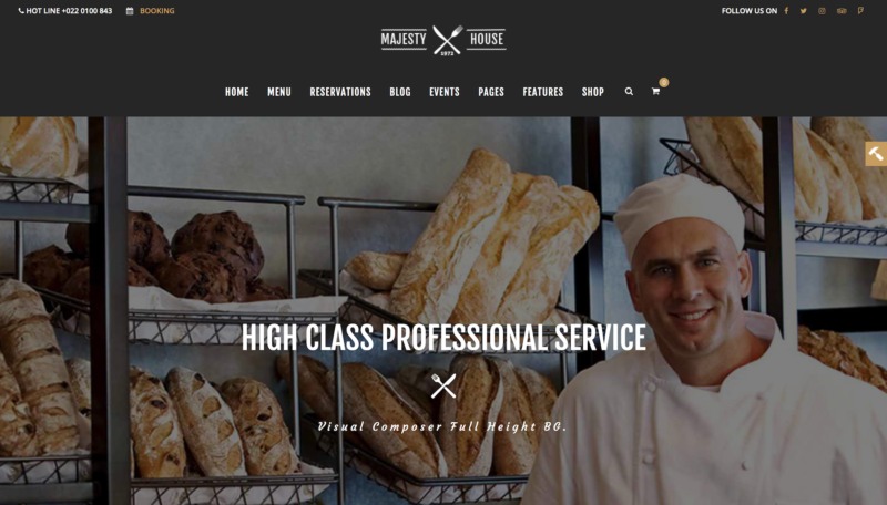 Majesty v2.0.7 – Restaurant WooCommerce WordPress Theme