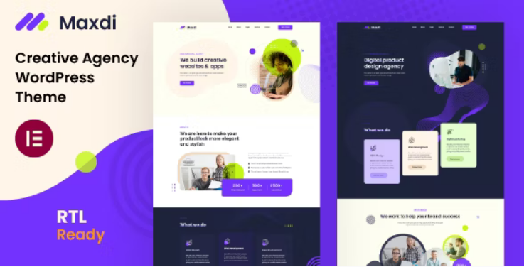 Maxdi v1.0 Creative Agency WordPress Theme