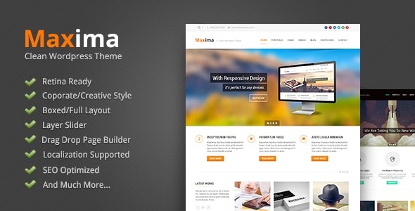 Maxima (v1.2.4) Minimal Blog & Magazine WordPress Theme