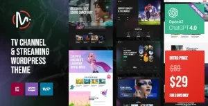 MediaFlex (v1.3) TV Channel & Streaming WordPress Theme
