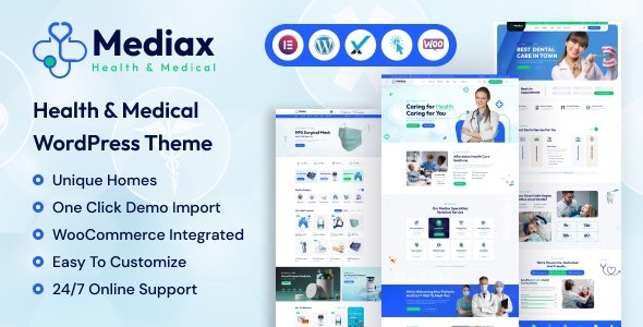 Mediax v1.0 Health & Medical WordPress Theme