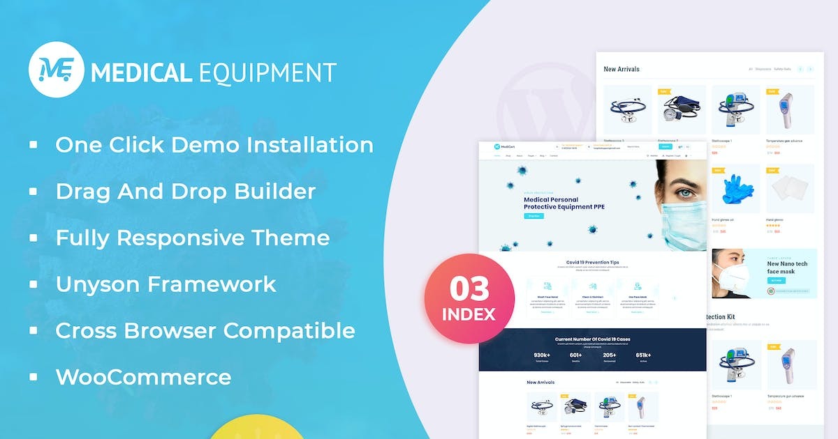 Medical Equipment v1.0.6 eCommerce WordPress Theme