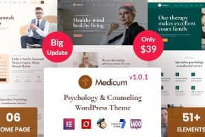Medicum 1.0.5 Psychology & Counseling WordPress Theme