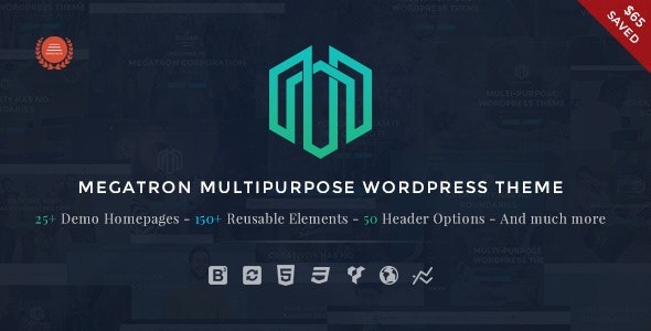 Megatron v4.1 Responsive MultiPurpose WordPress Theme