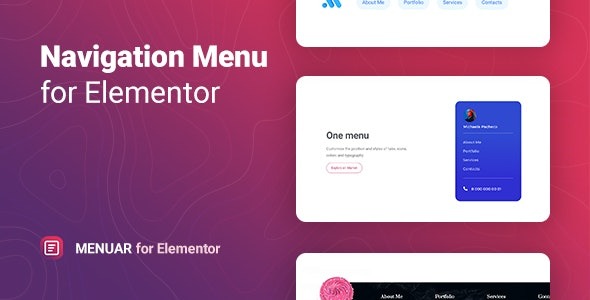 Menuar Navigation Menu for Elementor v1.0.3