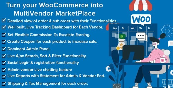 Mercado Pro (v1.6.0) Turn your WooCommerce into Multi Vendor Marketplace [Activated]