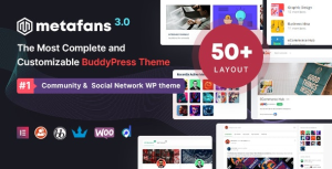 MetaFans (v3.4) Community & Social Network BuddyPress Theme [Activated]