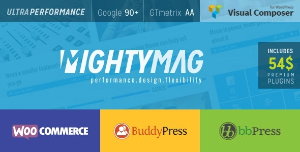 MightyMag v3.5 Magazine, Shop, Community WP Theme