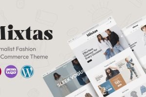 Mixtas (v1.0.7) Minimalist Fashion WooCommerce Theme