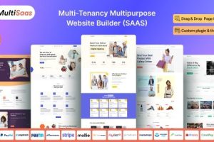 MultiSaas (v2.5.0) Multi-Tenancy Multipurpose Website Builder (Saas)