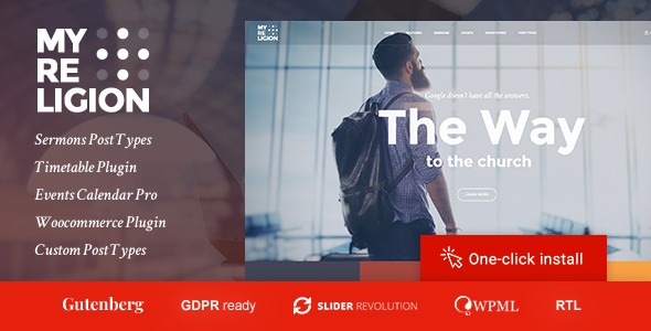 My Religion (v1.3.9) Church & Charity WordPress Theme