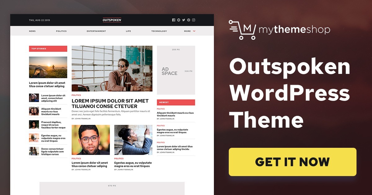MyThemeShop Outspoken (v1.0.10) WordPress Theme