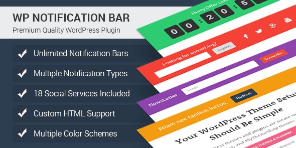 MyThemeShop WP Notification Bar Pro v1.2.1 WordPress Plugin