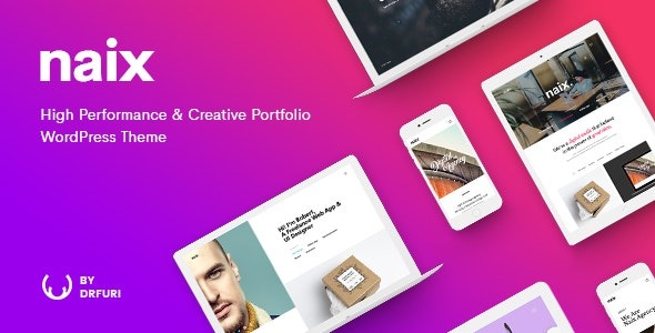 Naix (v1.5.4) Creative & High Performance Portfolio WordPress Theme