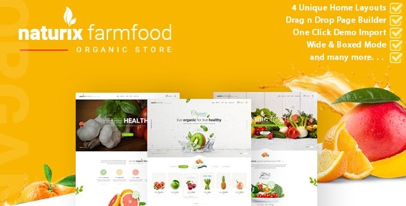 Naturix v2.5.2 Organic Store Woocommerce Theme with Drag n Drop Page Builder