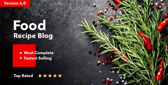 Neptune (v6.3.4) Theme for Food Recipe Bloggers & Chefs