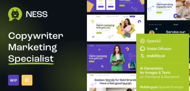 Ness (v1.4.0) Marketing Agency & SMM WordPress Theme