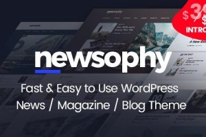 Newsophy - 快速且易于使用的 WordPress 新闻和博客主题 1.3.9