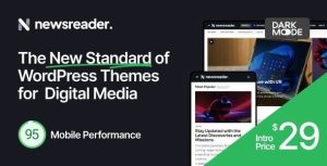 Newsreader v1.1.0 Revolutionary WordPress Theme for Digital Media (Activated)