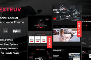 NextEuv (v1.0.6) EV Shop, Single Product Store Theme