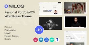 Nilos v1.0 Personal Portfolio WordPress Theme