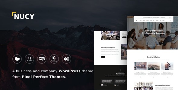 Nucy (v1.2.5) Business & Company WordPress Theme