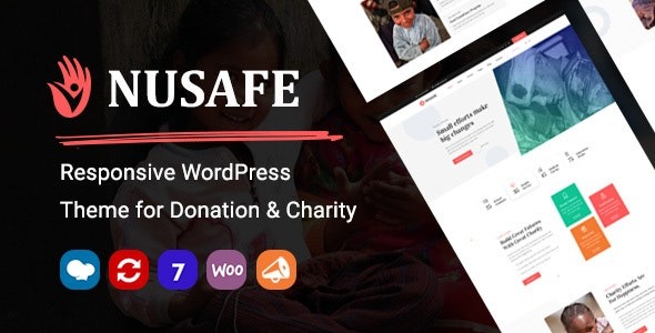 Nusafe (v1.22) Responsive WordPress Theme for Donation & Charity